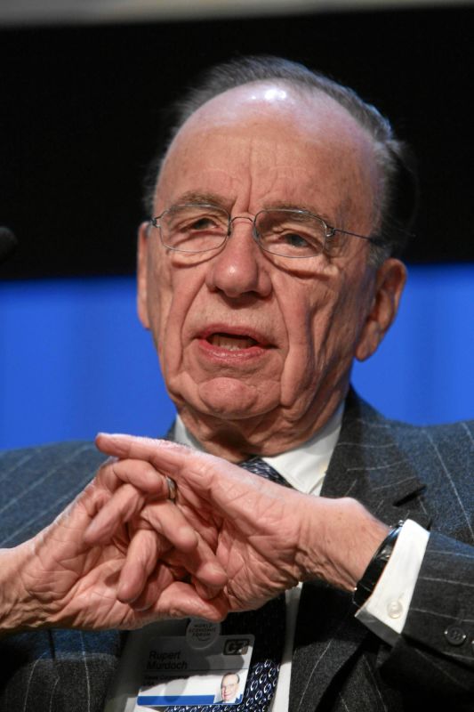 Rupert Murdoch ที่ World Economic Forum ปี 2007 — เจ้าของ News Corp ตระกูลที่หลายคนมองว่าเป็นแรงบันดาลใจของซีรีส์ Succession